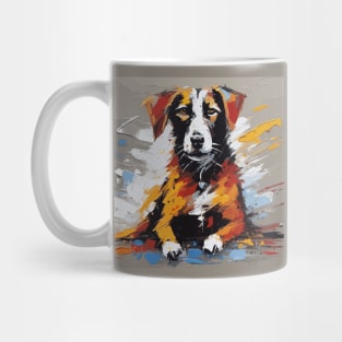 dog painting Mug